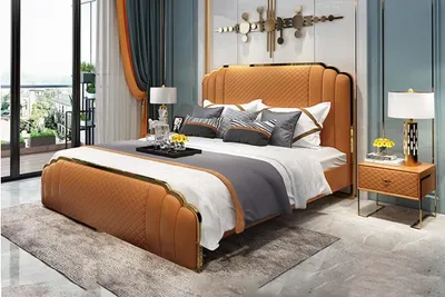 Immagine prodotto di Letto Tappezzeria Design Lusso Letti Alberghieri Matrimoniali Camera da letto 180x200cm