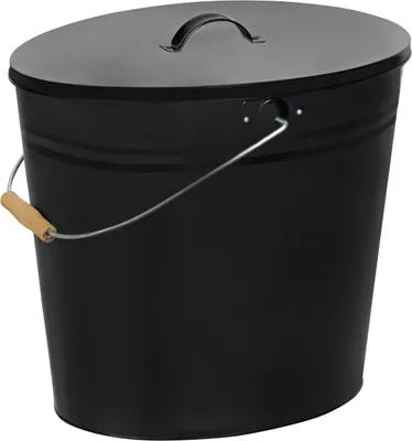 Produktbild von Ascheimer mit Deckel verzinkt, 24 L