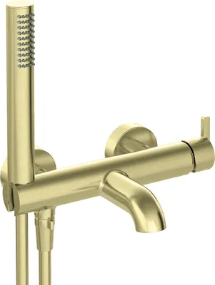 Produktbild von Wannenarmatur, mit Duschset, gebürstetes Gold, SILIA-30
