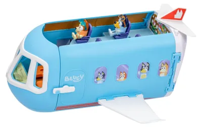 Produktbild von Moose Toys Bluey 3 in 1 Airplane Playset, Flughafen & Flugzeug, 3 Jahr(e), Mehrfarbig