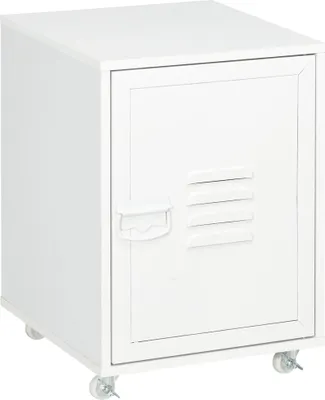 Image de Caisson roulant de bureau - Armoire à tiroirs - Pour format A4 - 38 x 38,5 x 55,5 cm - Montage nécessaire - Blanc