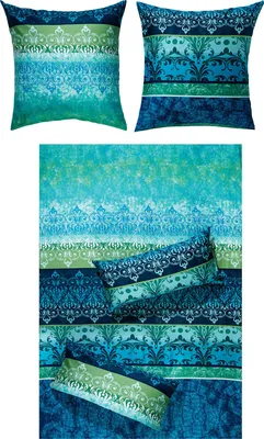 Produktbild von Erwin Müller Bettwäsche blau 1x 155x220 cm + 1x 80x80 cm