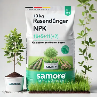 Produktbild von 10kg Rasendünger NPK 16-5-11 Turbowachstum gegen Moos Unkraut Sofortwirkung