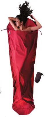 Produktbild von Cocoon MummyLiner S Baumwolle Hüttenschlafsack (Wärmeleistung +2,9°C / max. Körpergröße 180cm / Gewicht 0,31kg) monk-s red