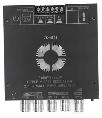 Productafbeelding van 2.1-kanaals BT 5.0 Versterkerkaart, 100 W HiFi Subwoofer Audioversterker
