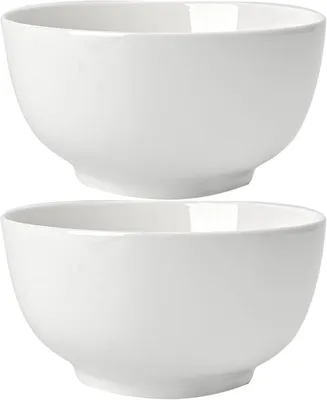 Produktbild von Servierschalen 20 cm, 2er Set, 60oz, weißes Porzellan, für Salate