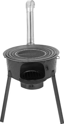 Image de Réchaud de camping, contrôle efficace de la fumée, cuisson polyvalente, noir