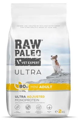 Produktbild von RAW PALEO Ultra Mini Adult Truthahn – Trockenfutter für Hunde – 2 kg