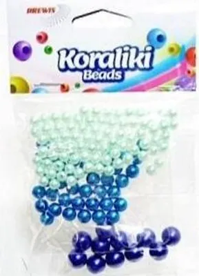 Produktbild von Koraliki do nawlekania 3 odcienie niebieskiego 36g