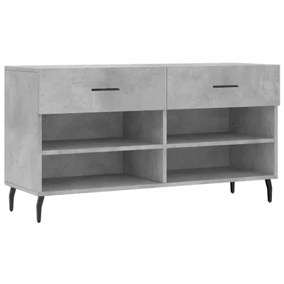 Zdjęcie produktu dla Ławka Z Miejscem Na Buty, Szarość Betonu, 102X35X55 Cm Lumarko!