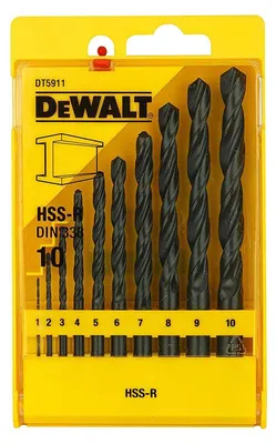 Image de Coffret de 10 forets métal DEWALT DT5911-QZ HSS-R