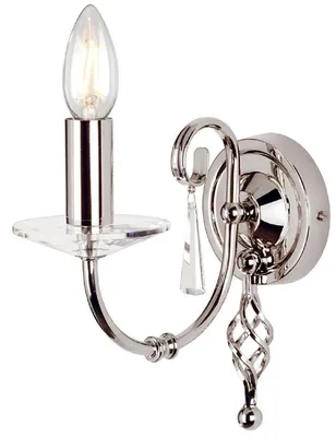 Produktbild von Casa Padrino Barock Wandleuchte Silber 10 x 21,5 x H. 22 cm - Elegante Wohnzimmer Wandlampe - Wandleuchten im Barockstil