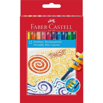 Immagine prodotto di Faber-Castell 120003 - Pastelli a cera Twistable, confezione da 12 pezzi