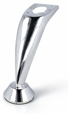 Produktbild von Sofafuss 120mm Höhe - Metall Möbelfuss Möbelstütze - Bodenschutz Möbelbein