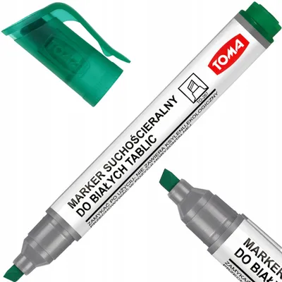 Produktbild von Toma TO-267 Whiteboard-Marker mit Keilspitze Grün