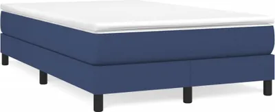 Productafbeelding van vidaXL Boxspringbed met matras, blauw, 120x190 cm, gestoffeerd