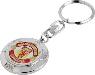 Obrázek produktu pro Manchester United FC - Přívěsek na klíče, fotbal BS6442 (jedna velikost) (stříbrná/červená/žlutá)