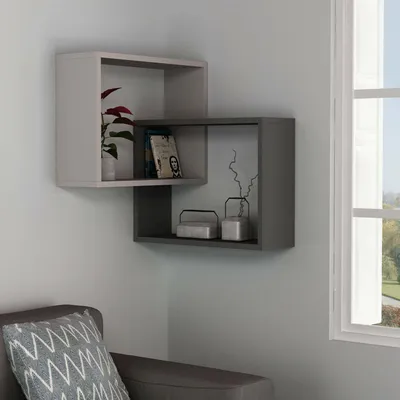 Image de Flandre - Étagère, 68x60x68h cm Beige, 3 Tablettes