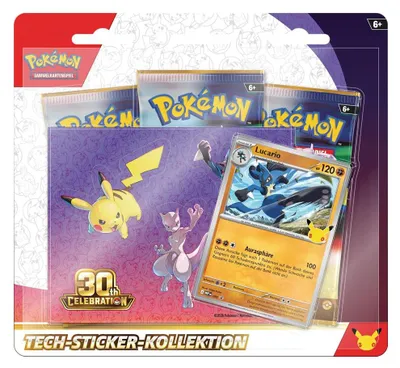 Produktbild von Pokemon Tech-Sticker-Kollektion 30 Jahre: Lucario