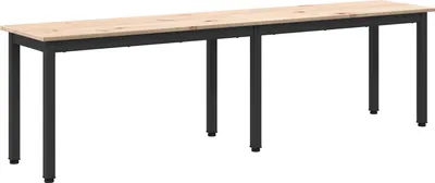 Image de banc vidaXL Naturel 160 x 35 x 45 cm Bois de pin massif