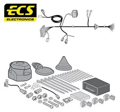 Produktbild von ECS FR053B1 Elektrosatz Anhängerkupplung E-Satz für FORD RANGER (TKE) Anhängevorrichtung