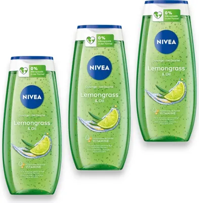 Produktbild von Nivea Duschgel Lemongrass & Oil 250ml (3er Pack)