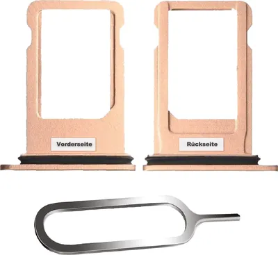 Produktbild von iPHONE 8 SIM KARTEN HALTER ADAPTER FACH TRAY STECKER SLOT CARD NADEL PIN GOLD