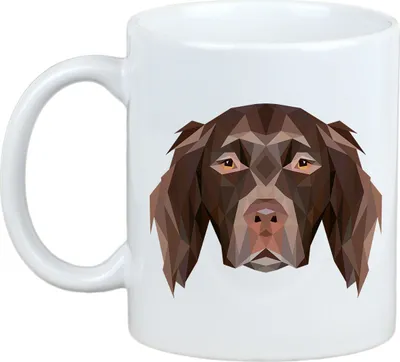 Obrázok produktu pre Münsterländer – hrnček s obrázkom a nápisom „Geometrický pes Art-Dog“