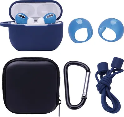 Produktbild von INF Schutzhülle für AirPods Pro Kabellose Bluetooth-Ohrhörer Blau