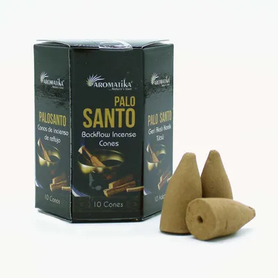 Imagen del producto de Pack de 10 Incienso Masala Backflow - Palo Santo