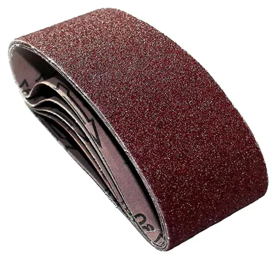 Produktbild von Gewebeschleifbänder für Bandschleifer – 75 x 533 mm, Körnung 80, 10 Stück – Robuste Schleifbänder für präzises Arbeiten mit Holz und Metall