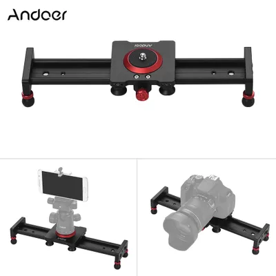 Produktbild von Andoer 30 cm / 12 inch Aluminiumlegierung Kamera Track Slider Video Stabilisator Schiene fuer DSLR Kamera Camcorder DV Film Fotografie, laden bis zu 11Lbs
