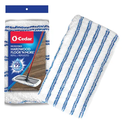 Obrázek produktu pro O-Cedar, náhradní hlavice mopů z mikrovlákna pro čištění dřevěných podlah a dalších povrchů, opakovaně použitelné
