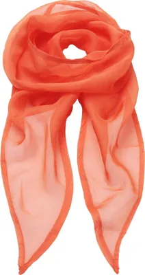 Image de Premier Foulard / écharpe en mousseline de soie pour femme RW2828 (taille unique) (Orange)