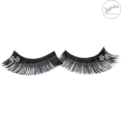 Produktbild von Wimpern Flowers silber mit Kleber
