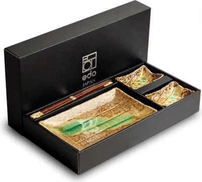Produktbild von Edo Japan | Sushi-set Ki Kasshoku - 22x14cm - 6 Teile - Mikrowellengeeignet - Spülmaschinenfest