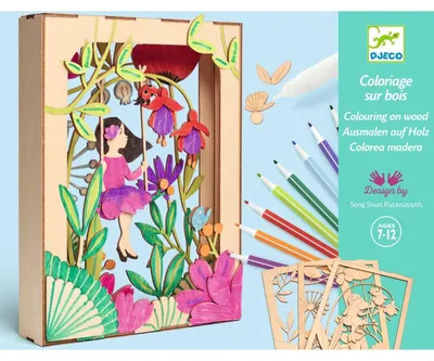 Productafbeelding van Creatief 3D diorama set van hout "Alizée", Djeco