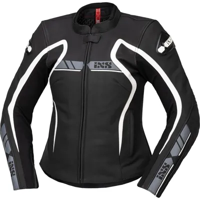 Produktbild von IXS RS-600 1.0 Damen Motorrad Lederjacke, schwarz/weiß, 46