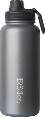 Immagine prodotto di Borraccia a doppia parete in acciaio inossidabile da 950 ml con tappo sportivo in omaggio 720 DGREE noLimit, colore: grigio pietra