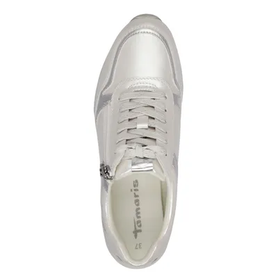 Produktbild von Tamaris Damen Sneaker Slip-On Reißverschluss Wechselfußbett 1-23603-42, Größe:39 EU, Farbe:Grau