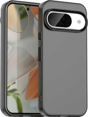 Produktbild von Hülle für Google Pixel 9 / 9 Pro - Phonesta HardFrost Semi-Transparent Back Cover - Mattschwarz