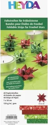 Produktbild von Heyda 204875525 Faltstreifen-Set für Fröbelsterne 1 x 30 cm