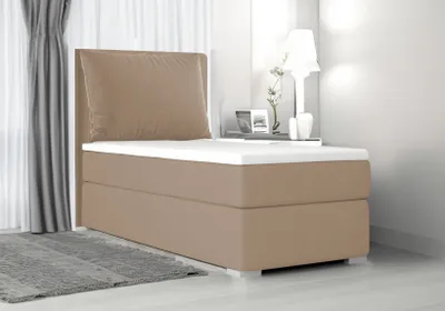 Produktbild von Boxspringbett SUZI MINI ,OHNE Topper Federkern , 80x200 cm ,(Cappuccino: ITAKA 48)