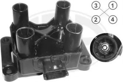 Produktbild von ERA 880373 Zündspule für LADA Niva (2121, 2131) NIVA II (2123) KALINA Kombi (2194) Granta (2190) Kalina Kombi (1117)