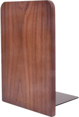 Produktbild von Quadratische, rutschfeste Buchstützen aus Holz, schlichtes Design, hochwertige Qualität, für Büro/Zuhause/Schule
