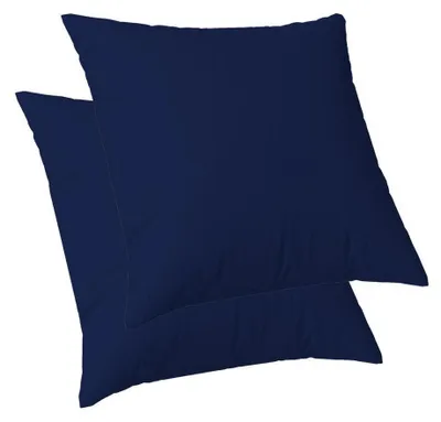 Productafbeelding van Kussenslopen, linnenlook, donkerblauw, 45x45 cm, set van 2