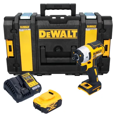 Immagine prodotto di Avvitatore a impatto a batteria DeWalt DCF 887 P1 18 V 205 Nm 1/4" brushless + 1 batteria da 5,0 Ah + caricabatterie + valigetta Tough Box