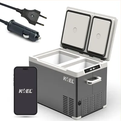 Produktbild von KOEL Crate 38 - Duale Kompressor Kühlbox - Auto Kühlbox - 38L - Duale Stromversorgung 12V und 230V - Kühlen und Gefrieren