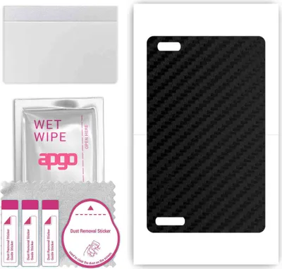 Produktbild von apgo Rückseite Schutzfolie, Skin, kompatibel mit Teclast P80X, Hinten Displayschutzfolie aus Vinylfolie, kratzfest, einfache Montage - Schwarzer Kohlenstoff