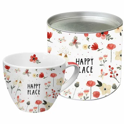 Image de PPD Happy Place Big Mug, Mug, tasse, tasse à café, tasse à thé, en boîte cadeau, New Bone China, 450 ml, 164002577